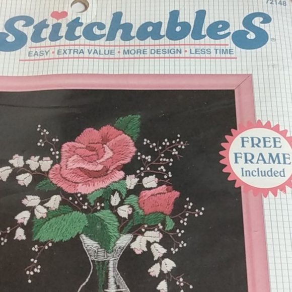 Vintage DIY Shabby Chic Needlepoint Decor Kits Sealed - Picture 3 of 11